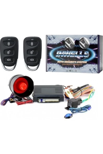 Inwells Uzaktan Kumandalı Oto Alarm Sistemi 12v ürün görseli