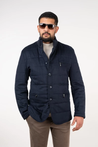 NOTRA REGULAR FİT DÜĞMELİ KAŞE KABAN - 6