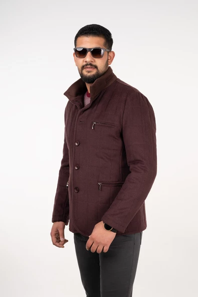 NOTRA REGULAR FİT DÜĞMELİ KAŞE KABAN - 3