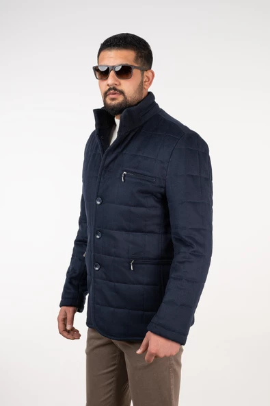 NOTRA REGULAR FİT DÜĞMELİ KAŞE KABAN - 7