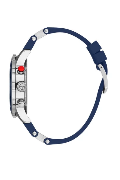 Sergio Tacchini ST.1.10440-1 Silikon Kordon Fonksiyonlar Aktif Suya Dayanıklı Lacivert Renk Erkek Kol Saati - 2