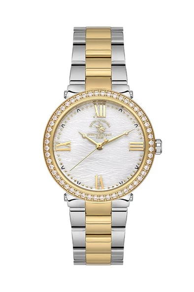 Santa Barbara Polo Racquet Club SB.1.10553-3 Çelik Kordonlu Metalik Renk Kadın Kol Saati