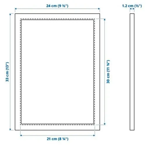 IKEA FISKBO 21X30 CM FOTOĞRAF RESİM ÇERÇEVE SİYAH - DEKORATİF - 4