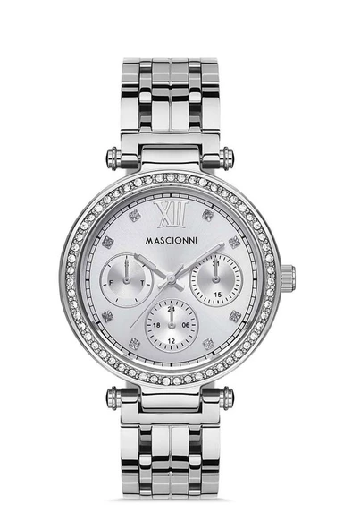 Mascionni M.1.1194.01 Taşlı Tasarım Metalik Renk Kadın Kol Saati