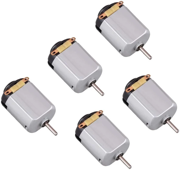 5 Adet DC Motor, Deney Motoru, 3V, 6V Motor Yüksek Devir Dinamo Motor