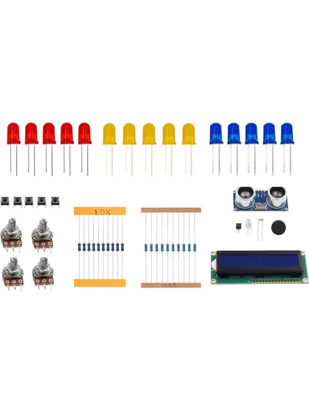 Arduino 124 Parça Uno R3 Robotik Kodlama Uygulamaları Süper Başlangıç Proje Eğitim Seti - 4