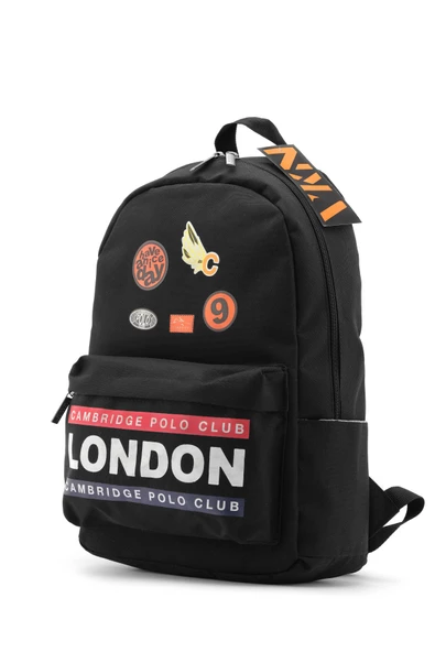 Çocuk Kol Saati Hediyeli Cambridge Polo Club Büyük Kapasiteli Çocuk Okul Çantası CPC.4013.C001 - 4