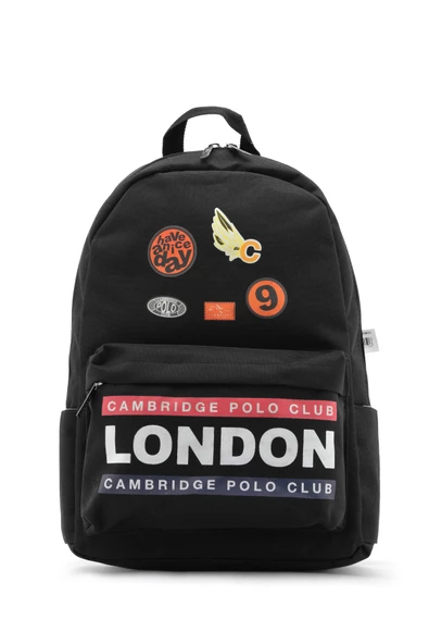 Çocuk Kol Saati Hediyeli Cambridge Polo Club Büyük Kapasiteli Çocuk Okul Çantası CPC.4013.C001 - 5