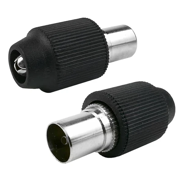 Ayt 60 Ohm İthal Dişi Fiş Karasal Anten Soketi Tüplü Tv Anten Girişi Soketi 100 Adet - 2