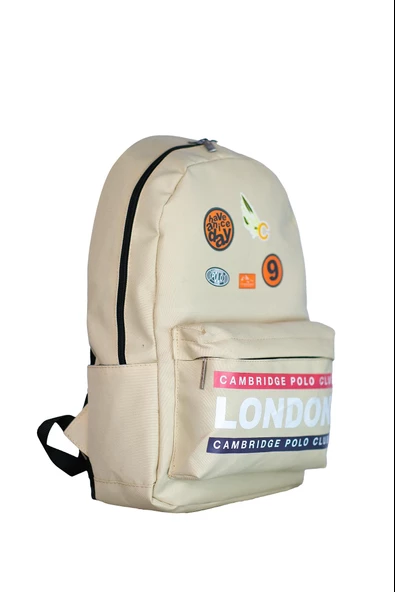 Çocuk Kol Saati Hediyeli Cambridge Polo Club Büyük Kapasiteli Çocuk Okul Çantası CPC.4013.C031 - 3