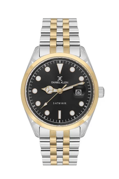 Daniel Klein Dk.1.13835-4 Klasik Tasarım Fosforlu Kadran Suya Dayanıklı Çelik Kaplama Altın-Metalik Erkek Kol Saati