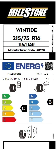 Milestone 215/75 R16 C 116/114R 10PR Wintide Kış Lastiği 2024 Üretim - 2