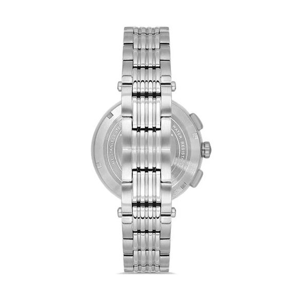 Momentus CS263S-09SS Tüm Fonksiyonları Aktif Çelik Kordonlu Suya Dayanıklı Metalik Renk Kadın Kol Saati - Resim 2