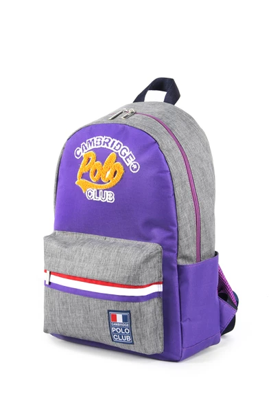 Çocuk Kol Saati Hediyeli Cambridge Polo Club Büyük Kapasiteli Çocuk Okul Çantası CPC.4039.C005 - 4
