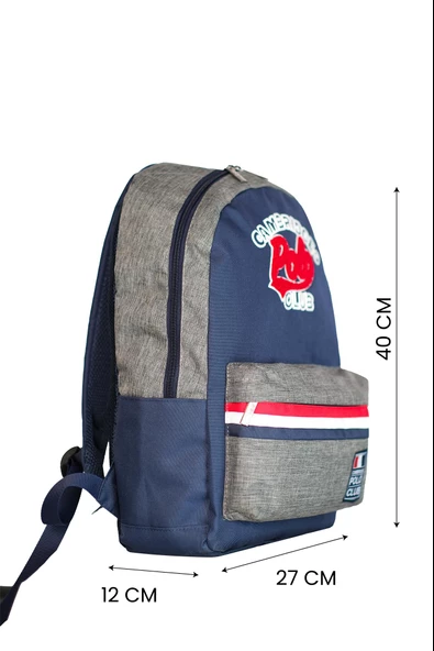 Çocuk Kol Saati Hediyeli Cambridge Polo Club Büyük Kapasiteli Çocuk Okul Çantası CPC.4039.C011 - 6