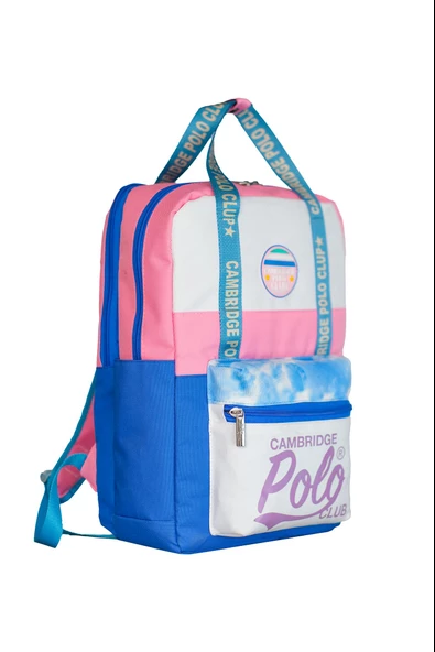 Çocuk Kol Saati Hediyeli Cambridge Polo Club Büyük Kapasiteli Çocuk Okul Çantası CPC.4042.C0026 - 3
