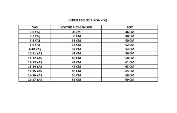 Erkek Kısa Kol Okul Lakos - 6
