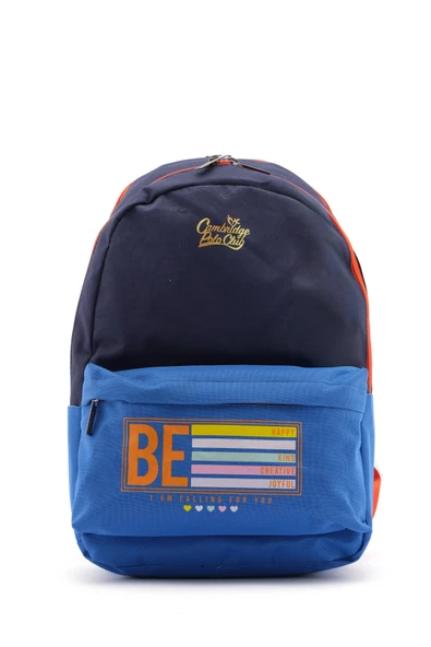 Çocuk Kol Saati Hediyeli Cambridge Polo Club Büyük Kapasiteli Çocuk Okul Çantası CPO.4080.C0011 - 5