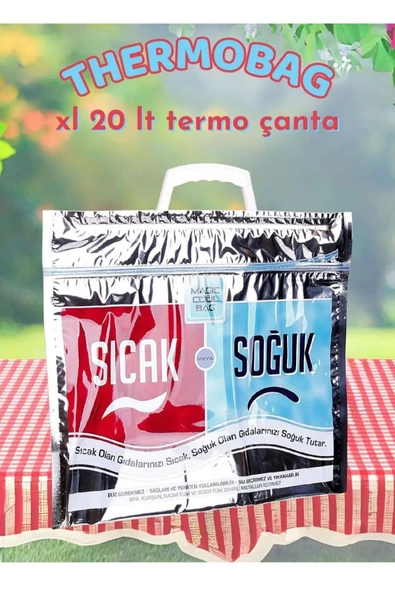 MATMEL Magic Cool Bag Sıcak Soğuk Taşıma Torbası Termos Torba 50×50×10