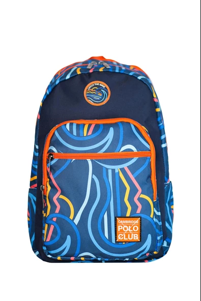 Çocuk Kol Saati Hediyeli Cambridge Polo Club Büyük Kapasiteli Çocuk Okul Çantası CPO.4092.C011 - 2
