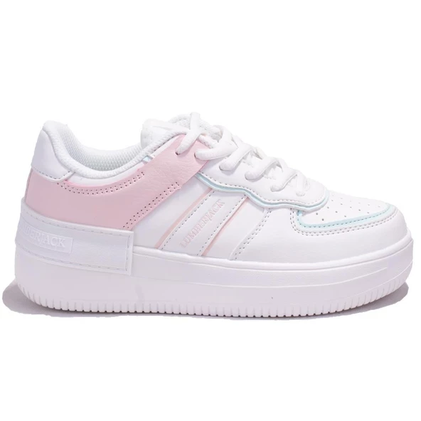 Lumberjack Freya Beyaz Pembe Ortopedik Günlük Kadın Spor Ayakkabı - Resim 2