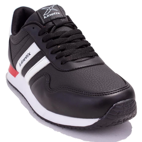 Kinetix Pıero Pu Siyah Beyaz Ortopedik Günlük  Erkek Spor Ayakkabı ürün görseli