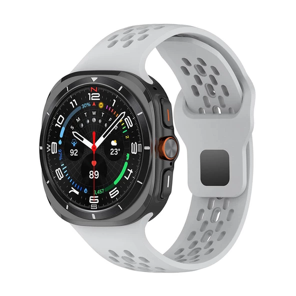 Galaxy Watch Ultra 47mm  KRD-119 Delikli Tasarım Silikon Kordon - Resim 5