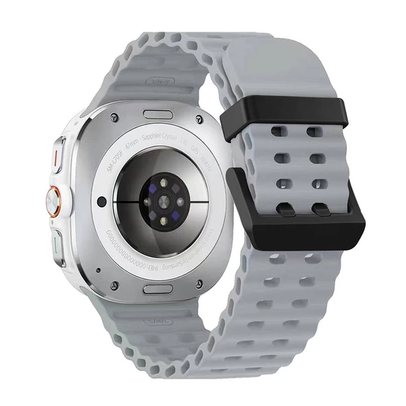 Galaxy Watch Ultra 47mm  KRD-118 Tırtıklı Tasarım Silikon Kordon - Resim 11