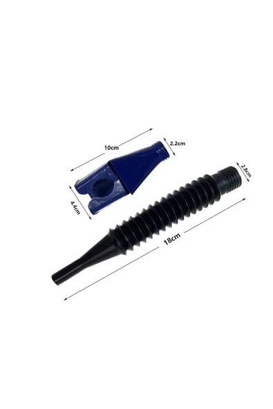 Araç Yağ Benzin Doldurma Hunisi Açılabilir Yer Kaplamaz Yağ Benzin Dökme Aparatı 2 Adet - 5