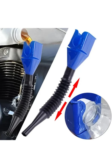 Araç Yağ Benzin Doldurma Hunisi Açılabilir Yer Kaplamaz Yağ Benzin Dökme Aparatı 2 Adet - 6