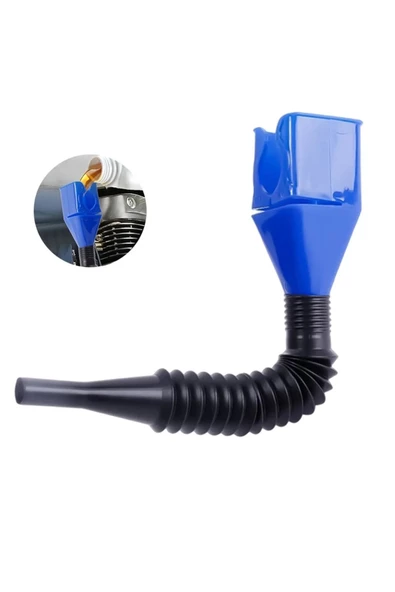 Araç Yağ Benzin Doldurma Hunisi Açılabilir Yer Kaplamaz Yağ Benzin Dökme Aparatı 2 Adet - 4