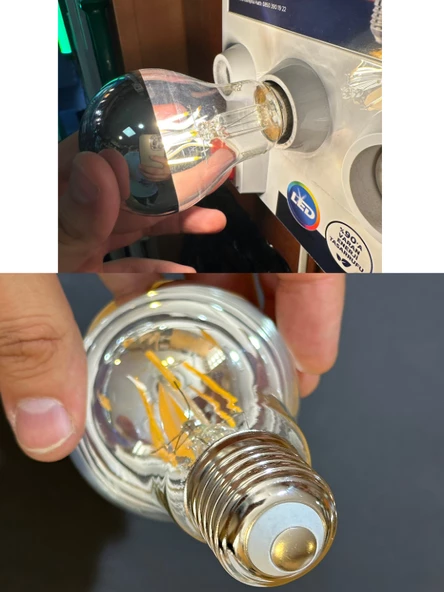 Sylvania 4,5W (35W) Endirekt 2700K (Sarı Işık) E27 Duylu Led Ampul (8 Adet) - Resim 5