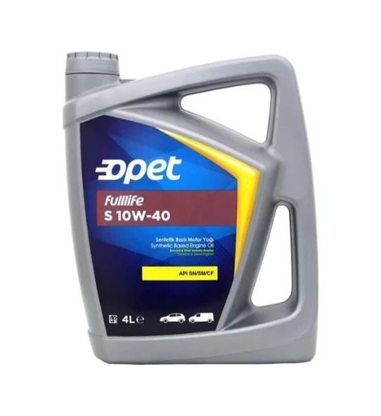 Opet Fulllife S 10W-40 Sentetik Motor Yağı 4 L - 2