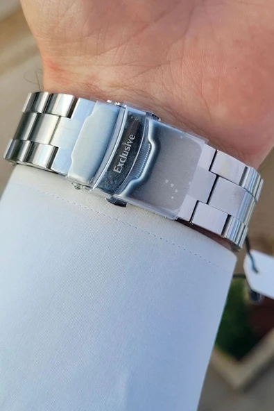 Daniel Klein DKISTE1257 Kadranı Gold Kordonu Gümüş Renk İç Göstergeleri Aktif Hediye Paketli Erkek Kol Saati - Resim 5