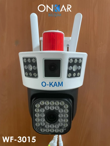 OKAM WF-3015 9MP 3 KAMERALI 3 EKRAN İZLEMELİ KABLOSUZ GÜVENLİK KAMERASI