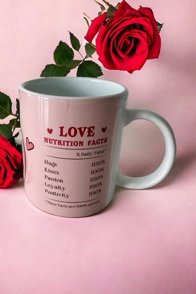 Kupa,sevgililer günü hediyesi ,kalpli kupa ,pembe kupa ,baskılı kupa - 3