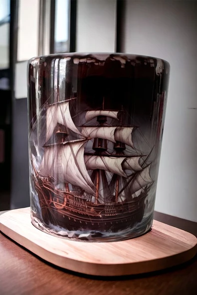 Kupa,3 boyutlu kupa ,baskılı kupa,gemi baskılı kupa - 5