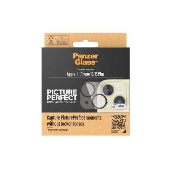 PanzerGlass PP Plate iPhone 15/15 Plus, Kamera Koruyucu - 4