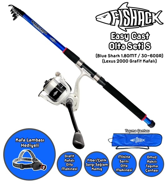 Fishack EasyCast Kıyı Olta Seti S - 1.80MT/30-60GR