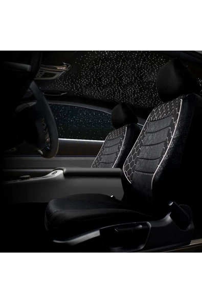 SMRAUTOACCESSORY  Plus Serisi Tüm Binek Ve Suv Araçlarla Uyumlu Universal Oto Koltuk Kılıfı - 2