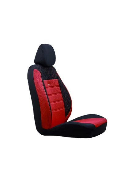 SMRAUTOACCESSORY  Seat Cordoba Oto Koltuk Kilifi Gof Kirmizi-siyah Standart Beden