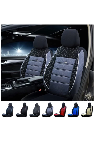 SMRAUTOACCESSORY  Renault Laguna Oto Koltuk Kilifi Gof Fume-siyah Standart Beden