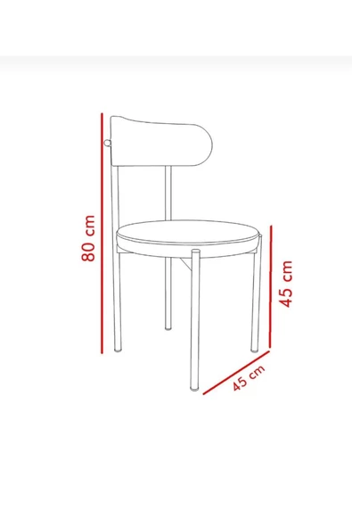 Dekoroom'S Moon Mutfak Masa Sandalye Takım - 2