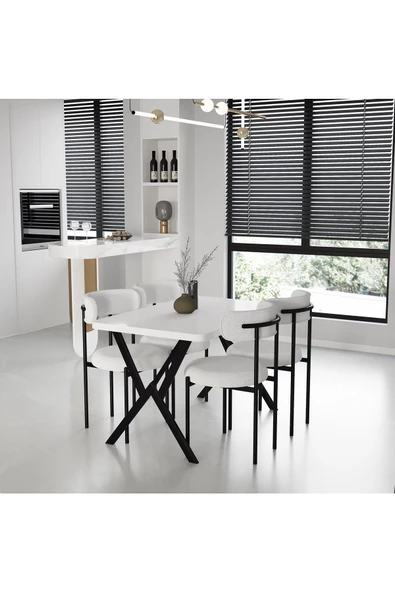 Dekoroom'S Moon Mutfak Masa Sandalye Takım