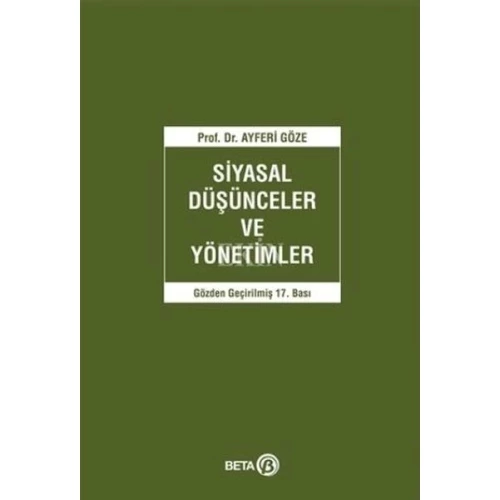 Siyasal Düşünceler ve Yönetimler