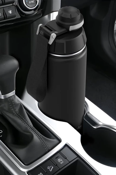 Stevig 1 Hand Leak-Proof Sızdırmaz Çelik Termos 500 Ml Black ST-207 - 7