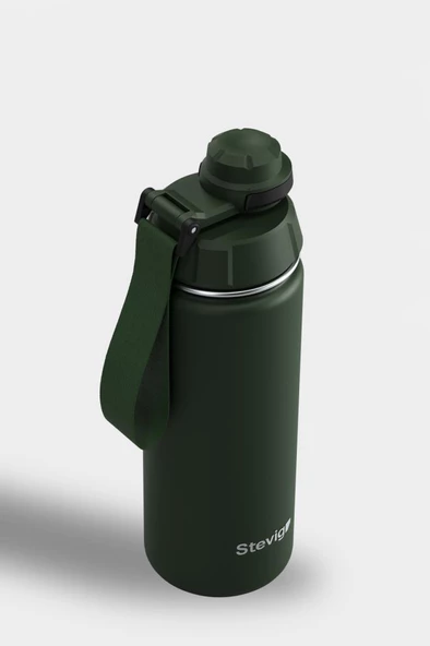 Stevig 1 Hand Leak-Proof Sızdırmaz Çelik Termos 500 Ml Green ST-208 - 4