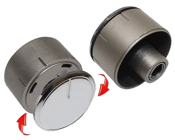 Arçelik OCD614EM1WS,OCD614EM1XS,OCD614D1WG ile Uyumlu Fırın Düğme Takımı Uzun Adaptör 4 Adet - 2