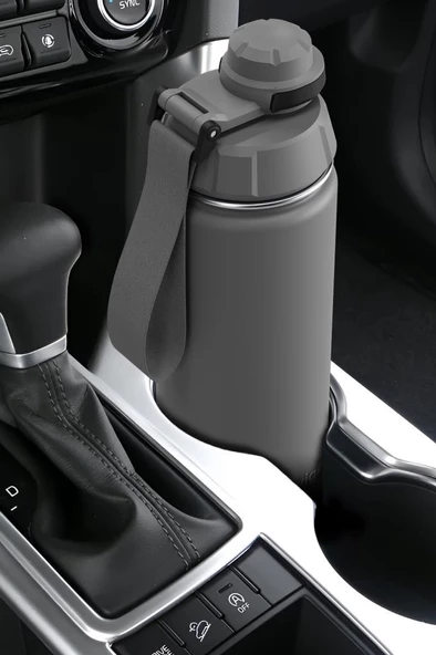 Stevig 1 Hand Leak-Proof Sızdırmaz Çelik Termos 500 Ml Grey ST-209 - 5