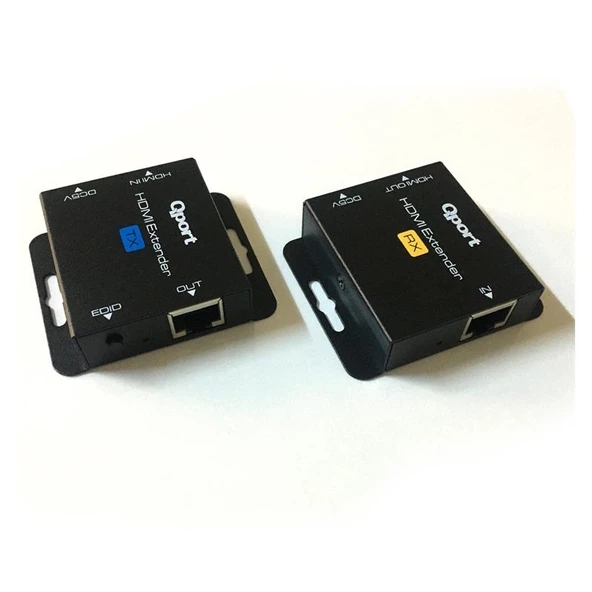QPORT Q-HEX2 HDMI EXTENDER CAT6 60M 2 Lİ PAKET (ADAPTÖR DAHİL) ürün görseli